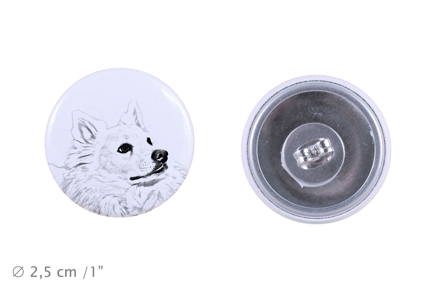 Ohrringe Mit Einem Hund - American Eskimo Dog von ARTDOGshop