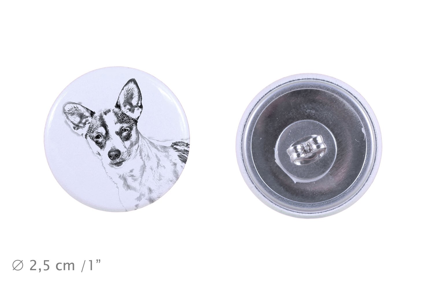 Ohrringe Mit Einem Hund - Rat Terrier von ARTDOGshop