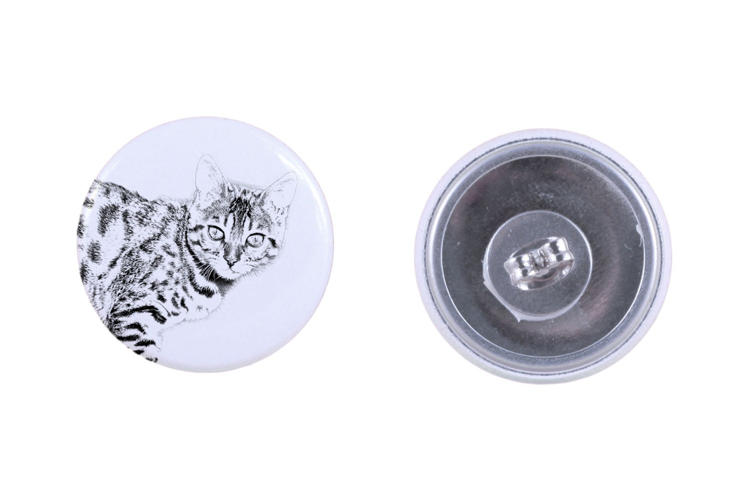 Ohrringe Mit Einem Katze - Bengal von ARTDOGshop