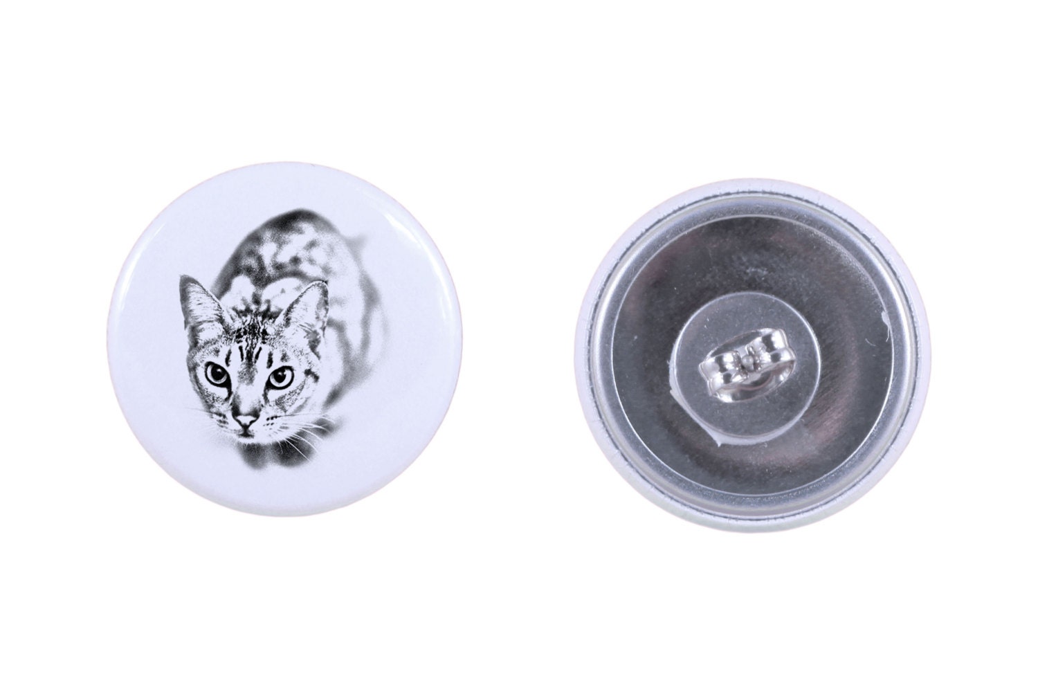 Ohrringe Mit Einem Katze - Ocicat von ARTDOGshop