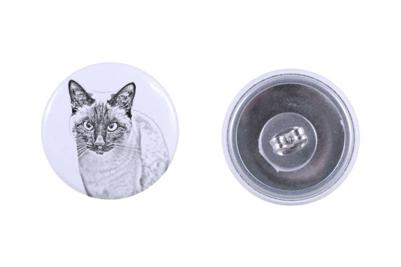 Ohrringe Mit Einem Katze - Siamkatzen von ARTDOGshop