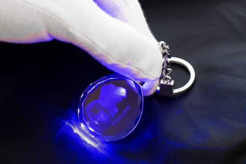 Pekinese, Hund Kristall Schlüsselbund, Hohe Qualität, Außergewöhnliche Geschenk von ARTDOGshop