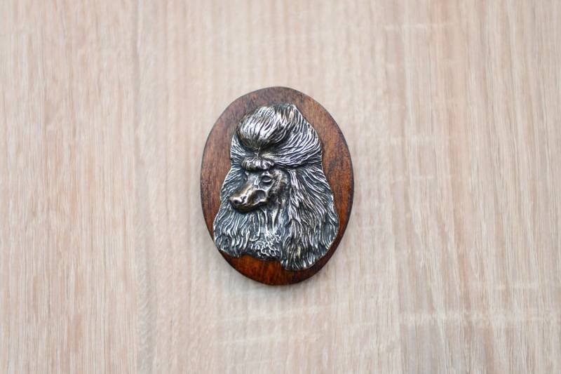 Pudel, Stegklammer Aus Holz Mit Darstellung Eines Hundes Pudel, Stegklammer Aus Holz Mit Darstellung Eines Hundes von ARTDOGshop