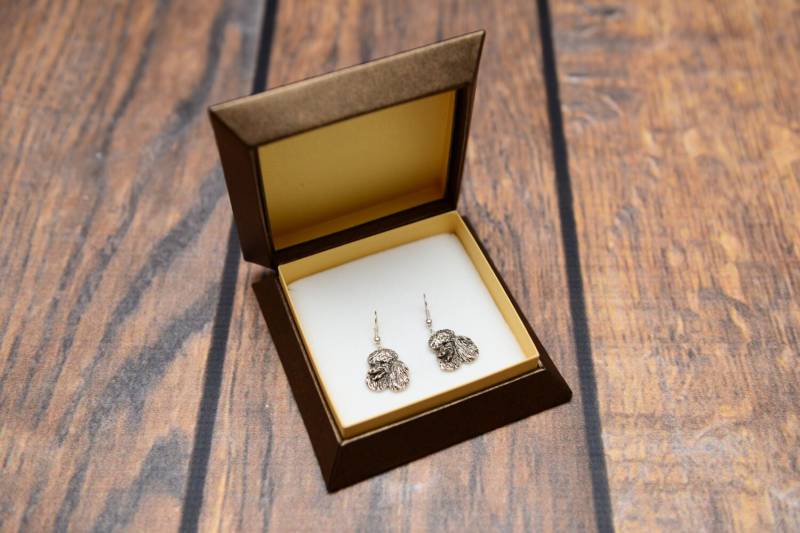 Pudel - Versilberte Ohrringe Mit Bild Des Rassenhundes von ARTDOGshop