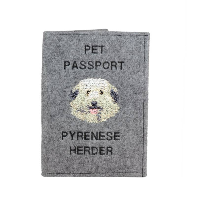 Pyrenese Herder - Schoner Für Einen Pass Den Hund Mit Gesticktem Muster. Neuheit von ARTDOGshop