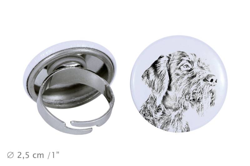 Ring Mit Einem Hund -Deutsch Drahthaar von ARTDOGshop