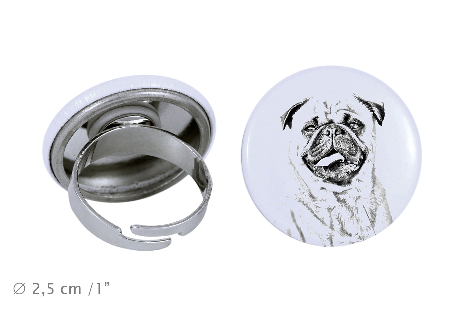 Ring Mit Einem Hund -Mops von ARTDOGshop