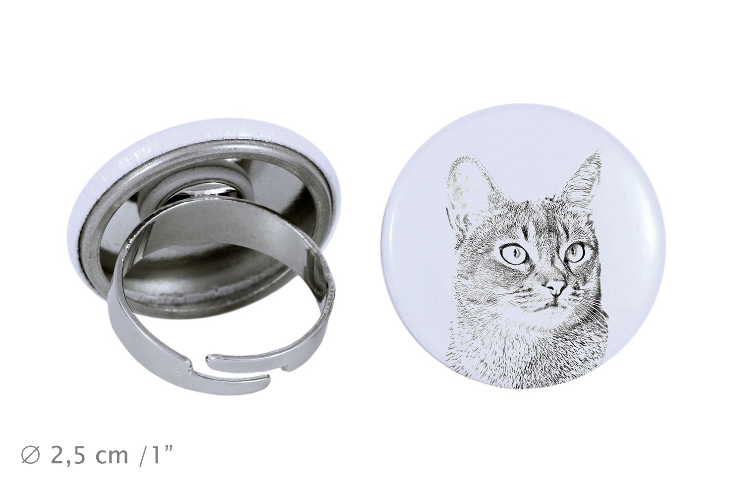 Ring Mit Einem Katze - Abessinierkatze von ARTDOGshop