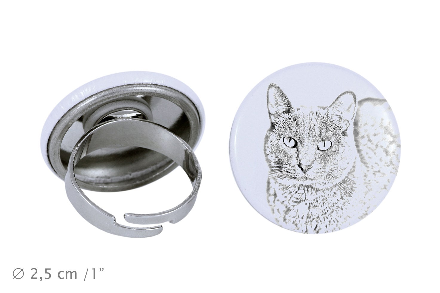 Ring Mit Einem Katze -Korat von ARTDOGshop