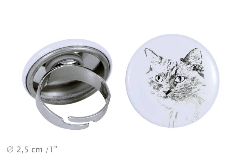 Ring Mit Einem Katze - Ragdoll-Katze von ARTDOGshop