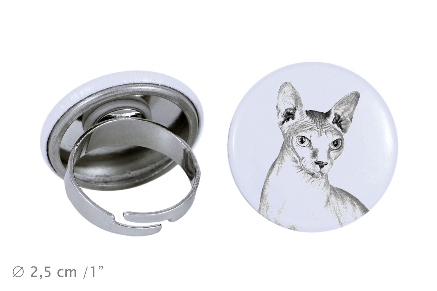Ring Mit Einem Katze - Sphynx von ARTDOGshop
