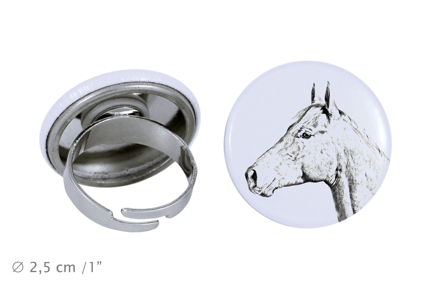 Ring Mit Einem Pferd - Holsteiner von ARTDOGshop