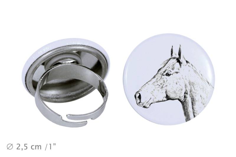 Ring Mit Einem Pferd - Holsteiner von ARTDOGshop