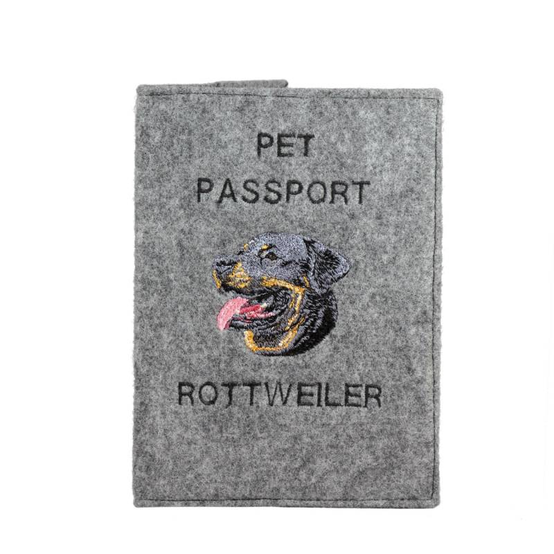 Rottweiler - Schoner Für Einen Pass Den Hund Mit Gesticktem Muster. Neuheit von ARTDOGshop