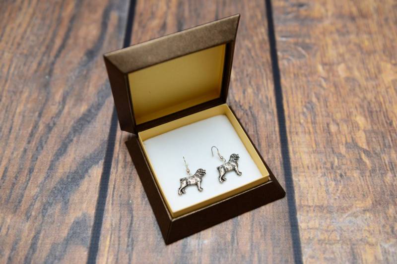 Rottweiler - Versilberte Ohrringe Mit Bild Des Rassenhundes von ARTDOGshop