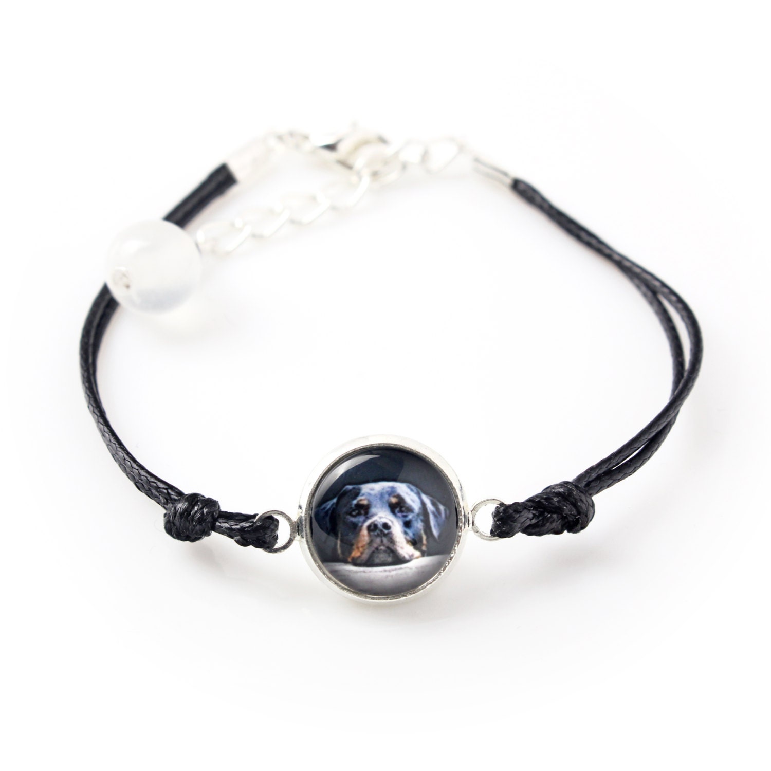 Rottweiler. Armband Für Hundeliebhaber. Foto-Schmuck. Handarbeit | Handmade von ARTDOGshop