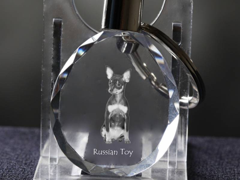 Russkiy Toy , Hund Kristall Schlüsselbund, Hohe Qualität, Außergewöhnliche Geschenk von ARTDOGshop