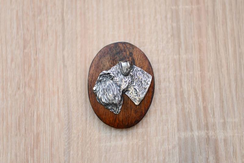 Schnauzer, Stegklammer Aus Holz Mit Darstellung Eines Hundes Schnauzer, Stegklammer Aus Holz Mit Darstellung Eines Hundes von ARTDOGshop