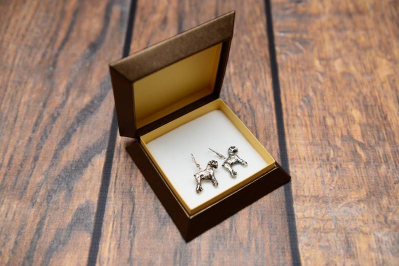 Schnauzer - Versilberte Ohrringe Mit Bild Des Rassenhundes von ARTDOGshop