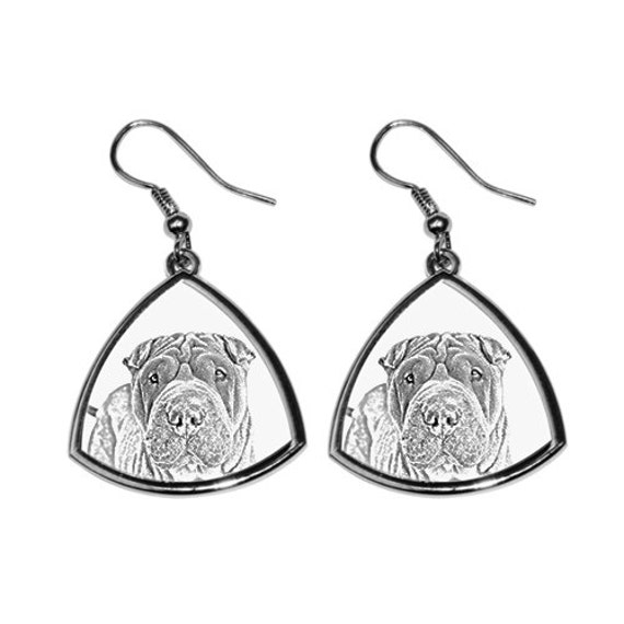 Shar-Pei - Neue Kollektion Der Ohrringe Mit Bild Rassehunde, Schön Geschenk von ARTDOGshop