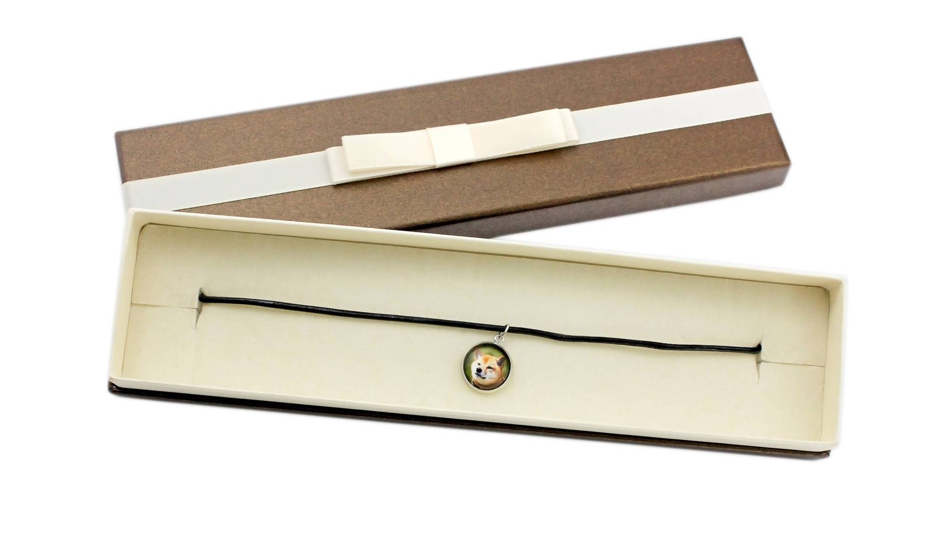 Shiba Inu. Halskette, Anhänger Mit Box Für Leute, Die Hunde Lieben. Photojewelry. Handgefertigt von ARTDOGshop