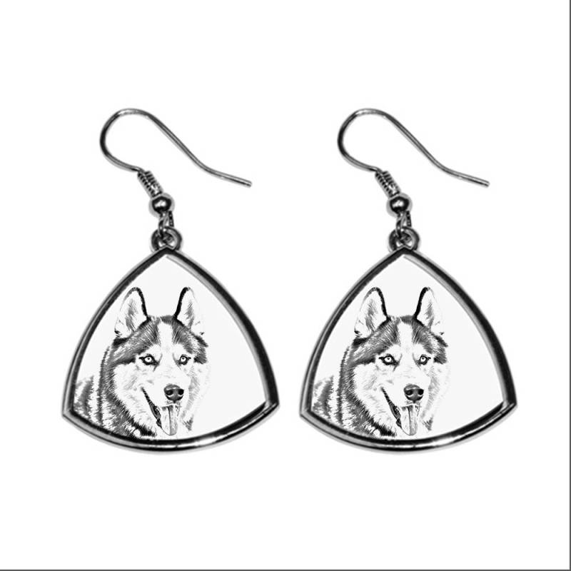 Siberian Husky - Neue Kollektion Der Ohrringe Mit Bild Rassehunde, Schön Geschenk von ARTDOGshop