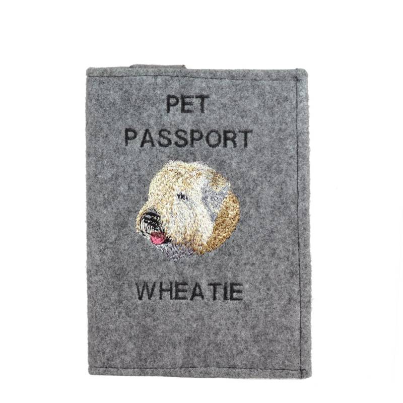 Wheatie | Irish Soft Coated Wheaten Terrier - Schoner Für Einen Pass Den Hund Mit Gesticktem Muster. Neuheit Wheatie | Irish Soft Coated Wheaten Terrier - Schoner Für Einen Pass Den Hund Mit Gesticktem Muster. Neuheit von ARTDOGshop