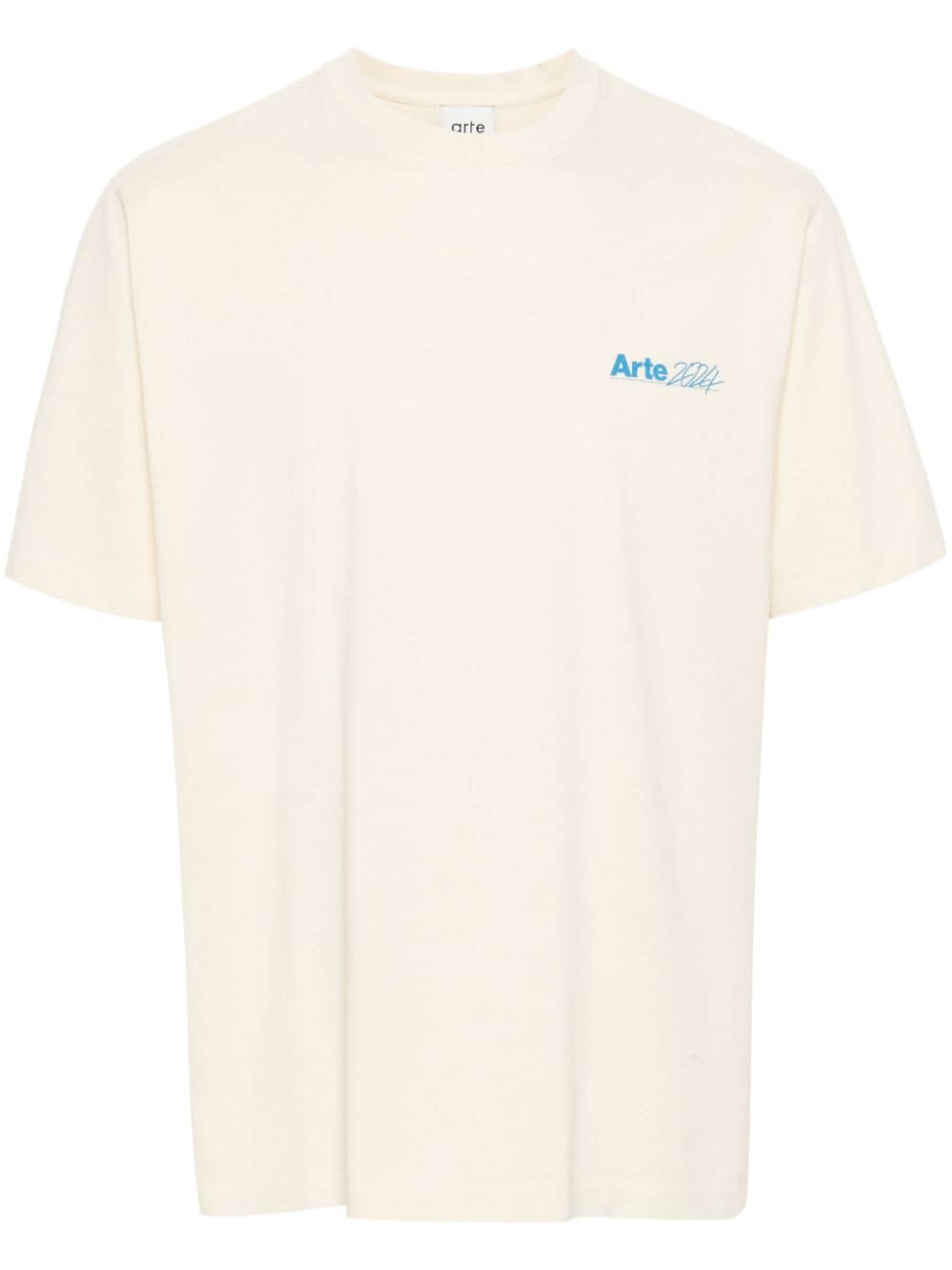 ARTE Teo T-Shirt mit Logo-Print - Nude von ARTE