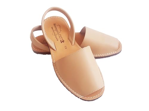 ARTHERIUM Avarcas Minorquine Sandalen, Unisex, Naturleder, Beige, 39 EU von ARTHERIUM