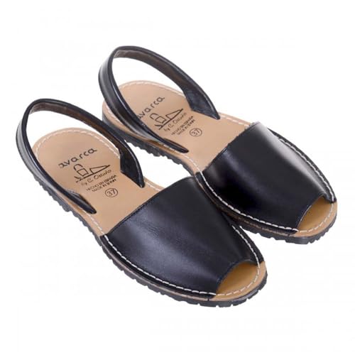 ARTHERIUM Avarcas Minorquine Sandalen, Unisex, Naturleder, Schwarz, 40 EU ARTHERIUM Avarcas Minorquine Sandalen, Unisex, Naturleder, Schwarz, 40 EU von ARTHERIUM