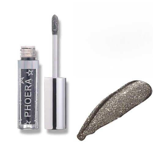 Lidschatten Glitzer,Monochromer Lidschatten Flüssiger Shiny Diamond Metallic Pigmente Wasserdicht, Lidschatten Augen Make-up von ARTIFUN