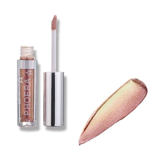 Lidschatten Glitzer,Monochromer Lidschatten Flüssiger Shiny Diamond Metallic Pigmente Wasserdicht, Lidschatten Augen Make-up von ARTIFUN