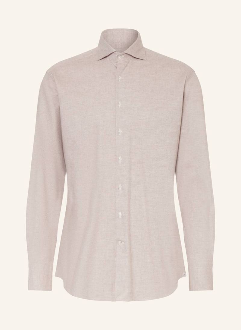 Artigiano Flanellhemd Classic Fit beige von ARTIGIANO