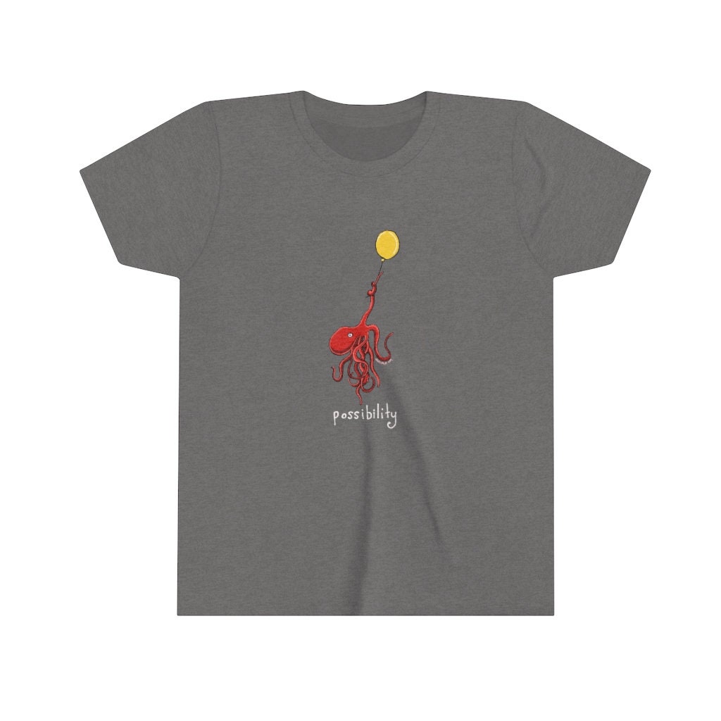 Jugend Möglichkeit Krake Und Ballon Artimals Kurzarm T-Shirt Jugend Möglichkeit Krake Und Ballon Artimals Kurzarm T-Shirt von ARTIMALSTUDIO