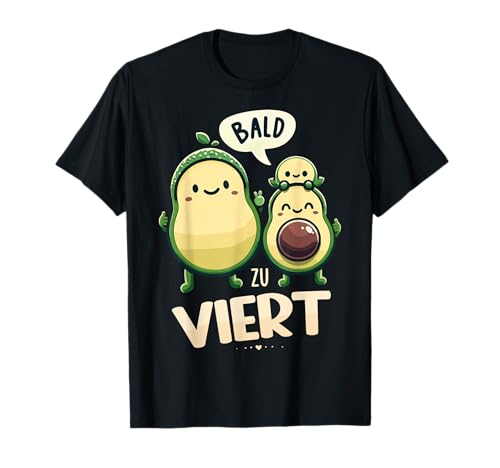 Bald Zu Viert Baby Schwangerschaft Avocado Überraschung T-Shirt von ARTIPALATI Geschenke