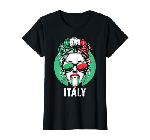 ARTIPALATI Geschenke Italien Stolzes Italienisches Mädchen Mutter Mama Italy T-Shirt von ARTIPALATI Geschenke