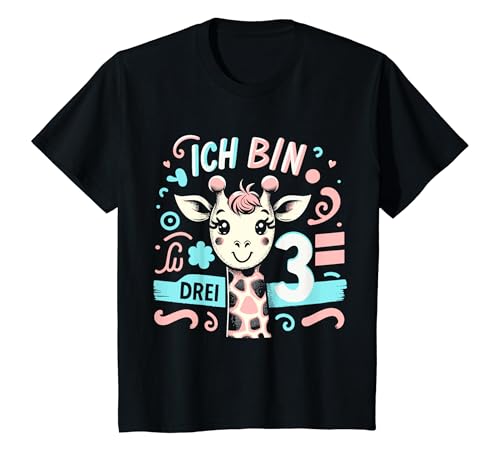 Kinder 3 Jahre Mädchen Geburtstag 3. Kindergeburtstag Drei Süßes T-Shirt von ARTIPALATI Geschenke