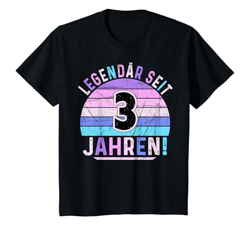 Kinder 3 Jahre Mädchen Geburtstag Legendär Seit 3 Jahren 3. Drei T-Shirt von ARTIPALATI Geschenke