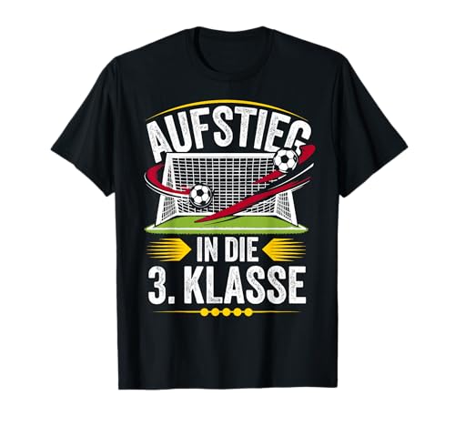 Aufstieg in die 3. Klasse Fußball Grundschüler Junge Jungs T-Shirt von ARTIPALATI