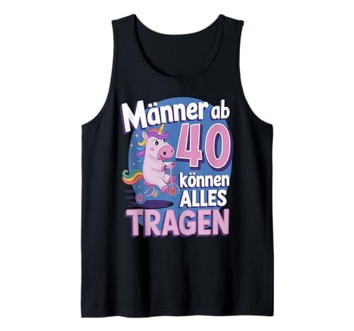 Herren 40. Geburtstag Mann Männer ab 40 Jahre Witzig Tank Top von ARTIPALATI