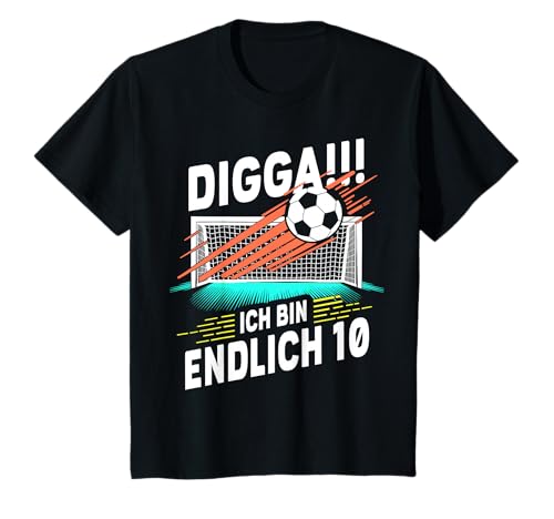 Kinder 10. Geburtstag Fußball Junge Digga Ich bin 10 T-Shirt von ARTIPALATI