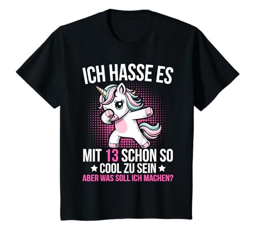 Kinder 13. Geburtstag Einhorn Mädchen 13 Jahre Patenkind Tochter T-Shirt von ARTIPALATI