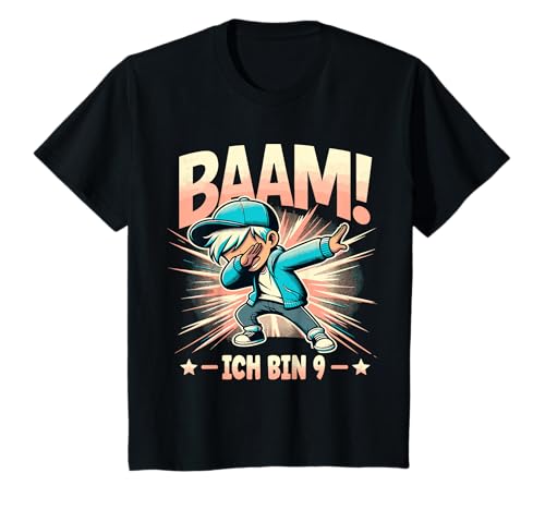 Kinder 9. Geburtstag 9 Jahre Junge Neun Ich bin 9 Enkel Patenkind T-Shirt von ARTIPALATI