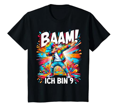 Kinder 9. Geburtstag 9 Jahre Junge Neun Ich bin 9 Enkel Patenkind T-Shirt von ARTIPALATI