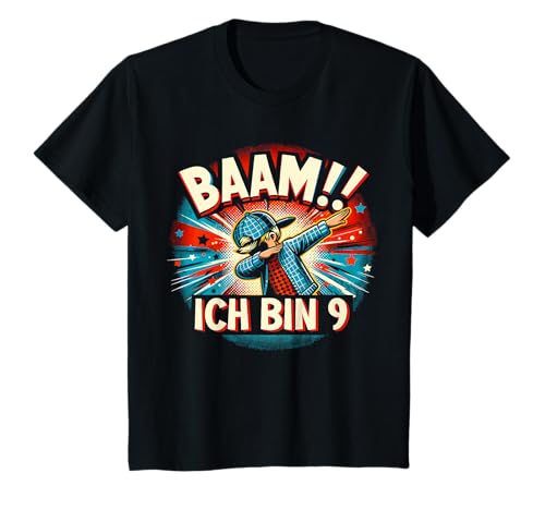 Kinder 9. Geburtstag 9 Jahre Junge Neun Ich bin 9 Enkel Patenkind T-Shirt von ARTIPALATI