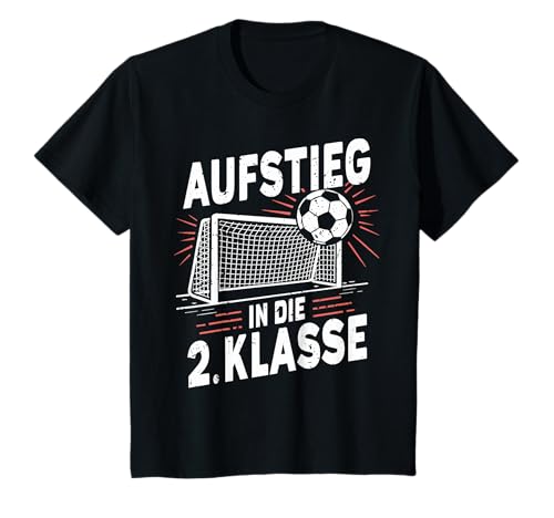 Kinder Aufstieg in die 2. Klasse Fußball Grundschule Junge Jungs T-Shirt von ARTIPALATI