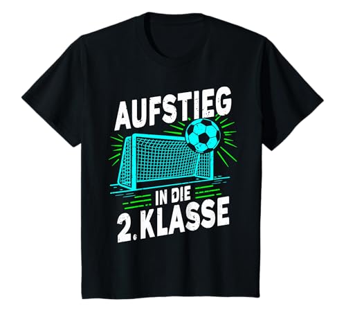 Kinder Aufstieg in die 2. Klasse Fußball Grundschule Junge Jungs T-Shirt von ARTIPALATI