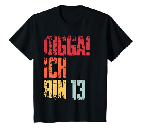 DIGGA! Ich bin 13 Drei Jahre 13. Geburtstag Junge Mädchen T-Shirt von ARTIPALATI