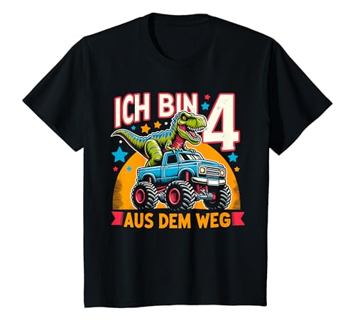 Kinder Ich bin 4 4. Geburtstag Junge Vier Jahre Jungs T-Shirt von ARTIPALATI