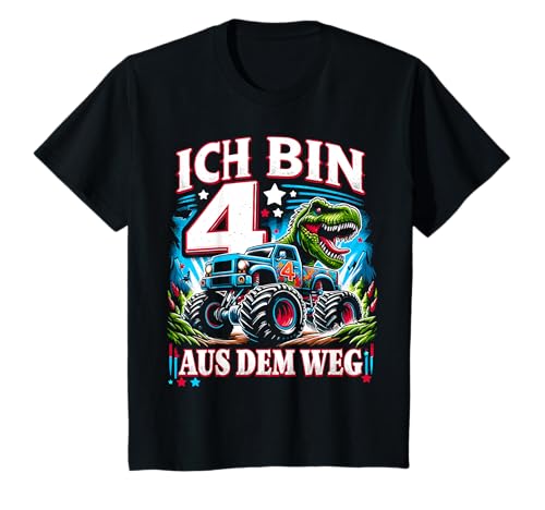 Kinder Ich bin 4 4. Geburtstag Junge Vier Jahre Jungs T-Shirt von ARTIPALATI